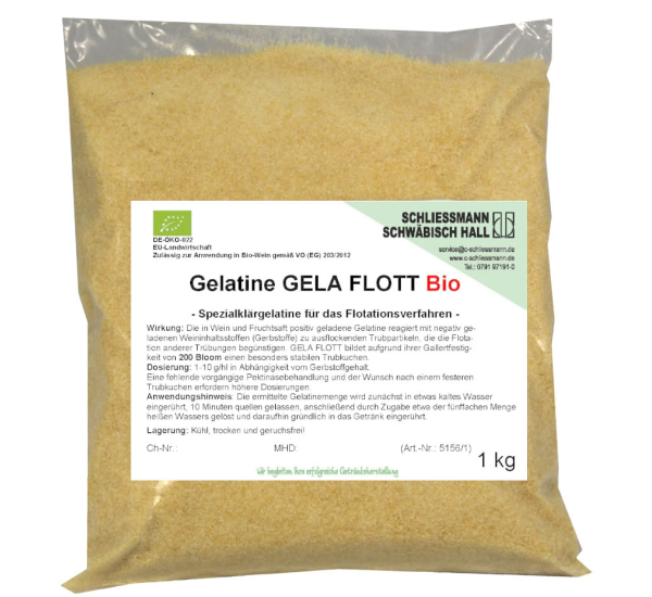 Gelatine GELA Flott (1kg / 5kg / 25kg) - Konventionell: 1kg-Beutel