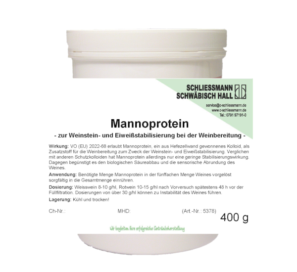 Mannoprotein (400g / 10kg) - 400g-Dose